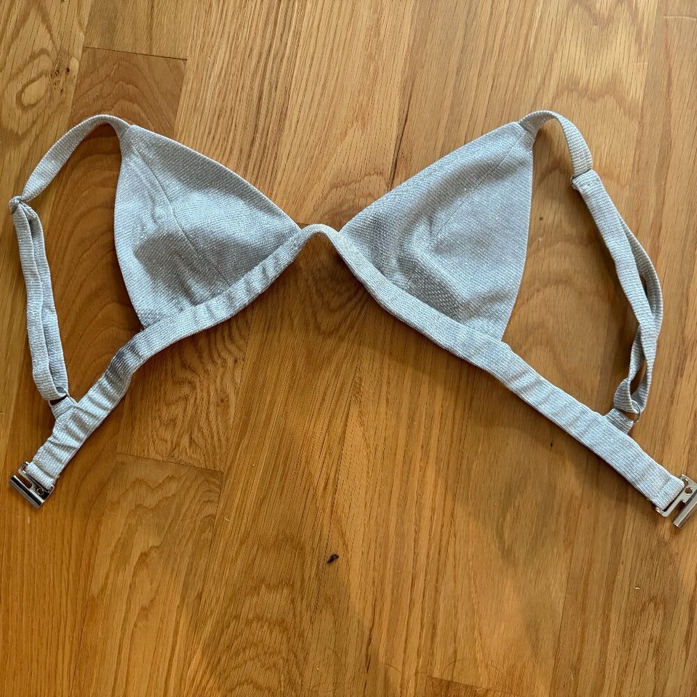 SLA The Label Astrid Silver Bra Top